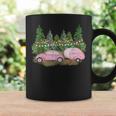 Pink Christmas Retro Pink Car & Camper Christmas Tree Lot Coffee Mug Gifts ideas