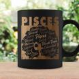 Pisces Girl African American Melanin Birthday Coffee Mug Gifts ideas