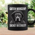 Pitbull Slogan I Guten Morgen I Suchst Du Streit Black Tassen Geschenkideen