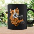 Pitbull Weightlifting Dog Mom Dad Weightlifting Coffee Mug Gifts ideas