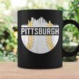 Pittsburgh Baseball Skyline Vintage Novelty Pirate Coffee Mug Gifts ideas