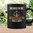 Pontoon Boat Captain I'm The Pontoon Captain Pontoon Coffee Mug Gifts ideas