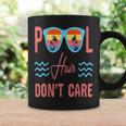 Pool Hair Don't Care Summer Swimmer Quote Coffee Mug Gifts ideas
