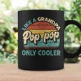 Pop Pop Like A Grandpa Only Cooler Vintage Dad Fathers Day Coffee Mug Gifts ideas