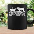 Professional Gate Opener Farmer Cow Vintage Farm Animal Coffee Mug Gifts ideas