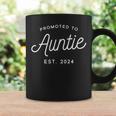 Promoted To Auntie 2024 New Aunt Mother's Day Baby Coffee Mug Gifts ideas