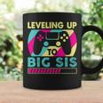Promoted To Big Sister Leveling Up To Big Sis Coffee Mug Gifts ideas