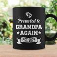 Promoted To Grandpa 2025 Again For New Baby Coffee Mug Gifts ideas