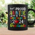 Proud Auntie Of Kindergarten Graduate 2024 Graduation Auntie Coffee Mug Gifts ideas