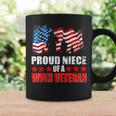 Proud Niece Of A Wwii Veteran American Flag Women Coffee Mug Gifts ideas