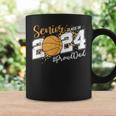Proud Senior Dad Class Of 2024 Basketball Graduation Coffee Mug Gifts ideas