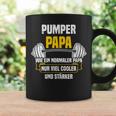 Pumper Papa Kraftsport Gym Lustiges Bodybuilding Mit-Ausschnitt Tassen Geschenkideen