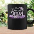 Purple Black Proud Mom Of A 2024 Graduate Decoration Coffee Mug Gifts ideas