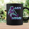 Purple And Teal Astronaut Just Vibing Graphic For Men Coffee Mug Gifts ideas