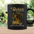 A Queen Was Born In May Birthday Afro Girl Black Women Coffee Mug Gifts ideas