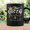 This Queen Mastered It Class Of 2024 Masters Graduation Coffee Mug Gifts ideas