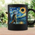 Raccoon Total Solar Eclipse 2024 Van Gogh Raccoon Glasses Coffee Mug Gifts ideas
