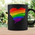 Rainbow Heart Lgbt Ally Lgbtq Lesbian Transgender Gay Pride Coffee Mug Gifts ideas