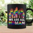 Rainbow Lgbt Lgbtq Transgender Gay Pride We Are All Human Coffee Mug Gifts ideas
