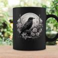 Raven Full Moon Gothic Witchy Crow Roses Mystical Coffee Mug Gifts ideas
