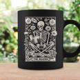 The Reader Skeleton Book Lover Tarot Card Reading Book Coffee Mug Gifts ideas