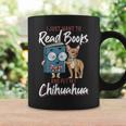 Reading Dog Mom Book Pet Dad Chihuahua Coffee Mug Gifts ideas