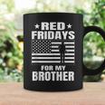 Red Fridays Military Brother Coffee Mug Gifts ideas