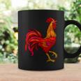 Red Rooster Vintage Retro Farmer Cock Bird Rooster Coffee Mug Gifts ideas