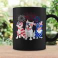 Red White Blue Pitbull Mom Dad American Us Flag 4Th Of July Coffee Mug Gifts ideas