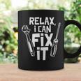 Relax I Can Fix It Title Handyman Diy Handymen Coffee Mug Gifts ideas