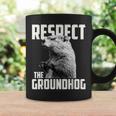 Respect The Groundhog Ground Hog Day Coffee Mug Gifts ideas