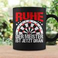 Rest Der Meister Ist Jetzt Dran Dart Spieler Schwarzes Tassen Geschenkideen