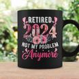 Retired 2024 Retirement For 2023 Floral Coffee Mug Gifts ideas