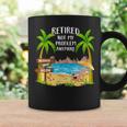Retired 2024 Not My Problem Anymore Beach Retirement Coffee Mug Gifts ideas
