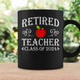 Retired Teacher Class Of 2024 Retirement Last Day Of School Coffee Mug Gifts ideas