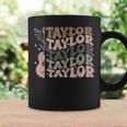 Retro 80'S Taylor First Name Personalized Groovy Birthday Coffee Mug Gifts ideas