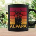 Retro Alpapaatertag Bester Papa Alpaka Tassen Geschenkideen