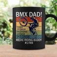 Retro Bmx Dad Coach Riding Buddy Number One Fan Father's Day Coffee Mug Gifts ideas