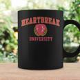 Retro Boho Valentine Heartbreak University Cupid's Arrow Coffee Mug Gifts ideas