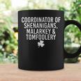 Retro Coordinator Of Shenanigans Malarkey And Tomfoolery Coffee Mug Gifts ideas