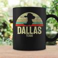 Retro Dallas Texas Cowboy Hat On Cowboy Boot Vintage Coffee Mug Gifts ideas