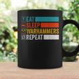 Retro Eat Sleep Warhammers Repeat Gamer Video Gaming Coffee Mug Gifts ideas