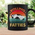 Retro Fat Kitten Cat Rolling Fatties Coffee Mug Gifts ideas