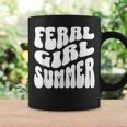 Retro Feral Girl Summer Groovy Mom Aunt Nager Coffee Mug Gifts ideas