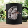 Retro Hedgehog Playing Viloin Musician Violinist Hedgehog Coffee Mug Gifts ideas