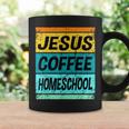 Retro Homeschool Mama Jesus Coffee Homeschool Damen Tassen Geschenkideen