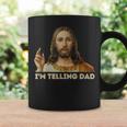 Retro I'm Telling Dad Religious Christian Jesus Coffee Mug Gifts ideas