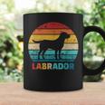 Retro Labrador Silhouette Tassen im Sonnenuntergang Design Geschenkideen