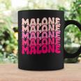 Retro Malone Girl First Name Boy Personalized Groovy 80'S Coffee Mug Gifts ideas