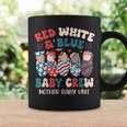 Retro Red White Blue Baby Crew Mother Baby Unit 4Th Of July Coffee Mug Gifts ideas